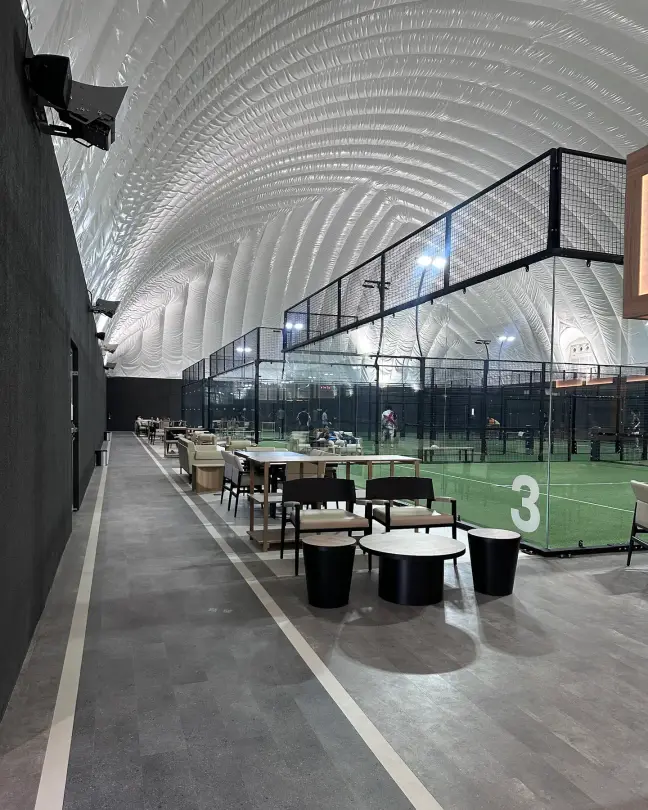Walkway beside Court 3