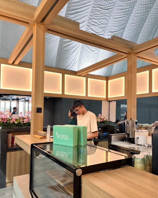 Barista at work in the café